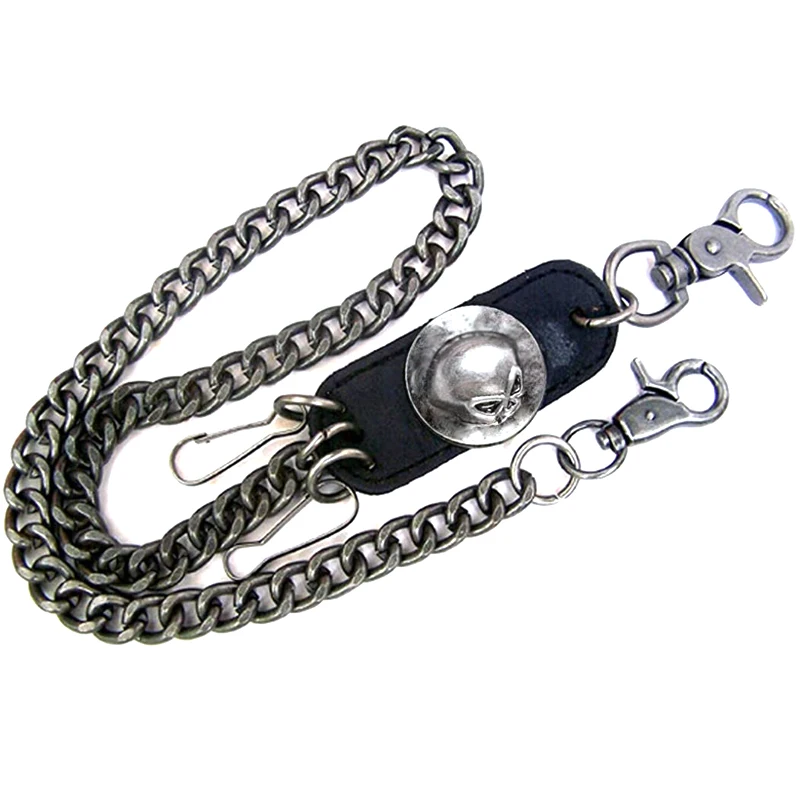 Men's Motorcyle KeyChain Jean Biker Wallet Belts Chain Skull Charm Gothic Rock Skull Pants Trousers Waist Key Men's BL48