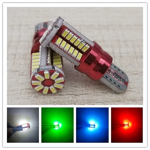 

1PCS 57 Smd T10 LED bulb 12V park light signal light brake light Parking Light super bright for motorcycle/ auto W5w Wy5w W16