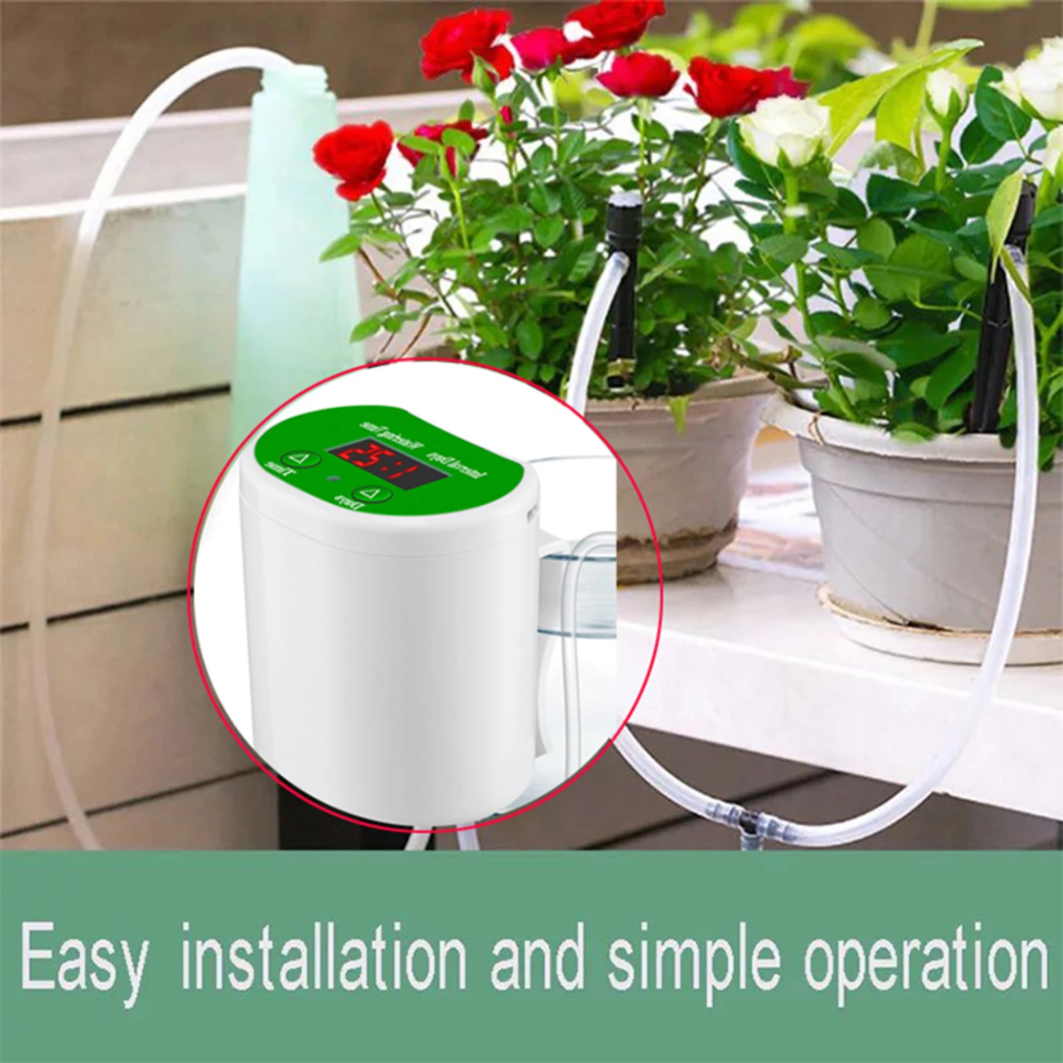 Ultimate Eco-Friendly Rechargeable Digital Watering Machine with Adjustable Water Timer - Efficient Intelligent Sprinklers and T