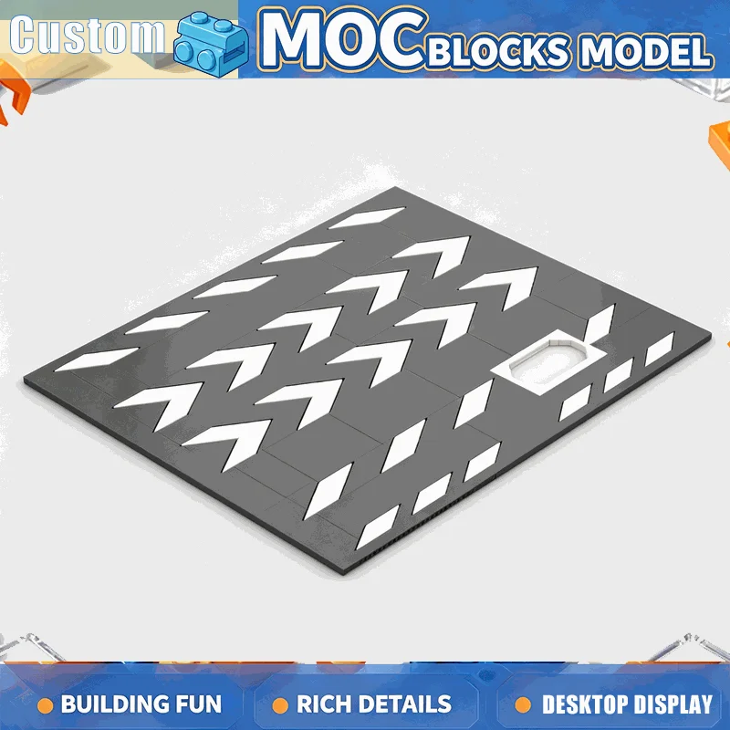 1382Parts Space Docking Bay Landing Platform Model Building Blocks DIY Creative Sci Fi Hangar Floor Assembly Display Toy Decor