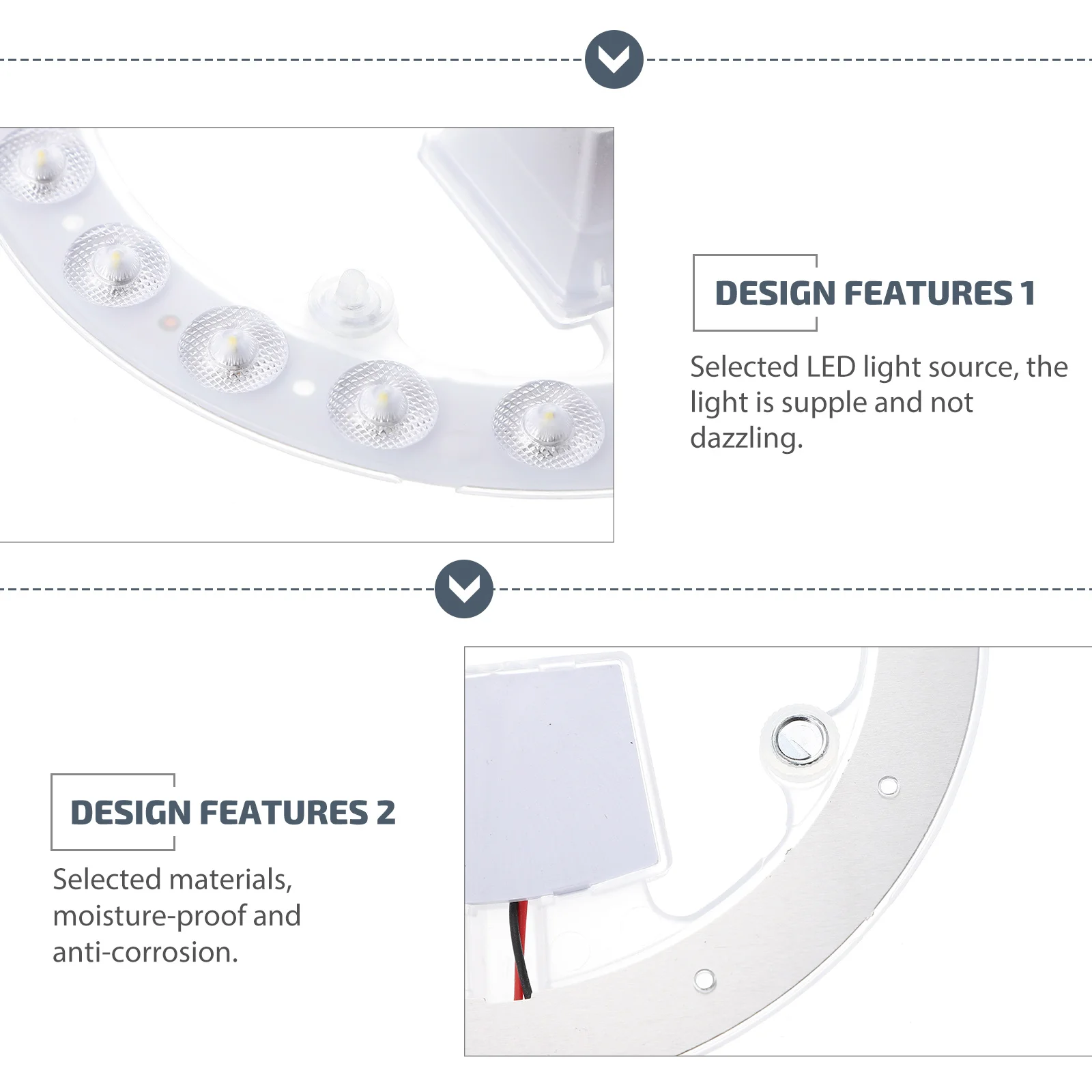 

Led Round Magnetic Light Source Board For Ceiling Lamp Transformation Durable Moisture-Proof Lighting Accessory