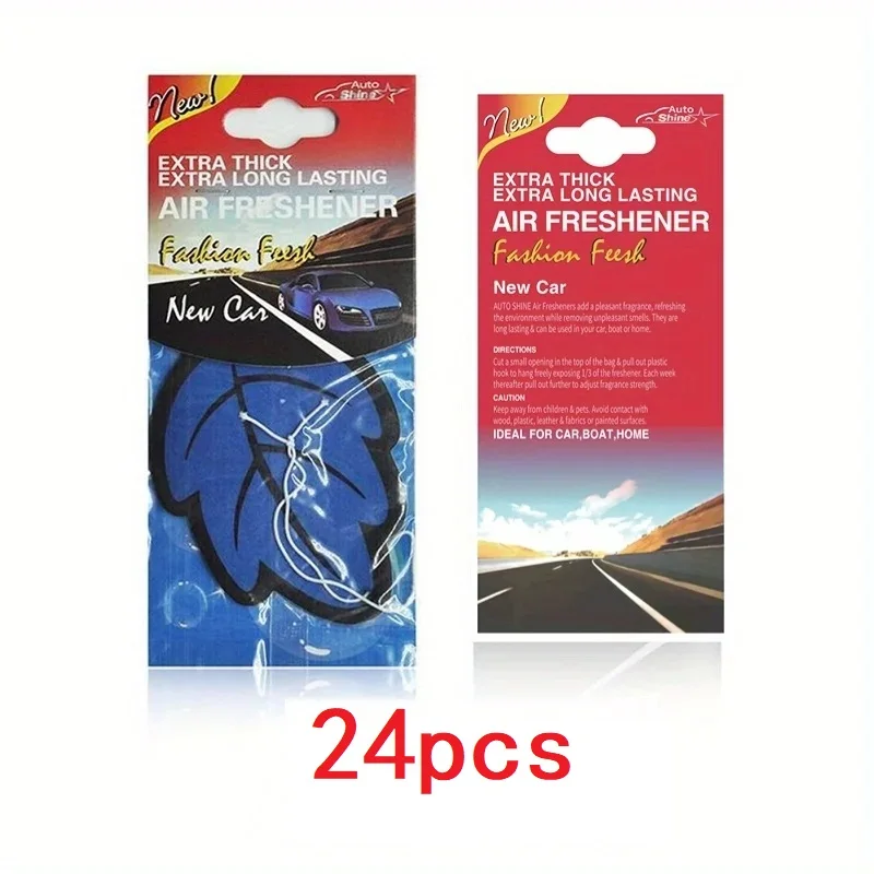 3-60 Stuks Auto Luchtverfrisser Natuurlijke Geurende Thee Papier Auto Opknoping Vanille Parfum Geur Bladvorm Auto accessoires Interieur