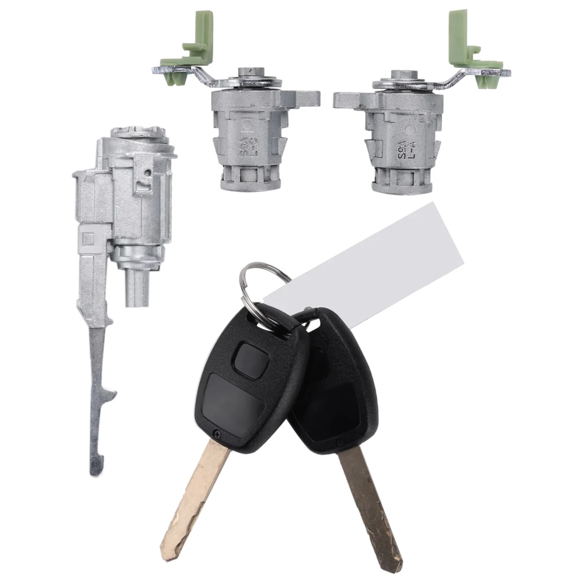 Car Ignition Switch Lock Ignition Switch Barrel Set Lock with Key for Honda Civic CRV 2002-2006 72185-S9A-013—L49A