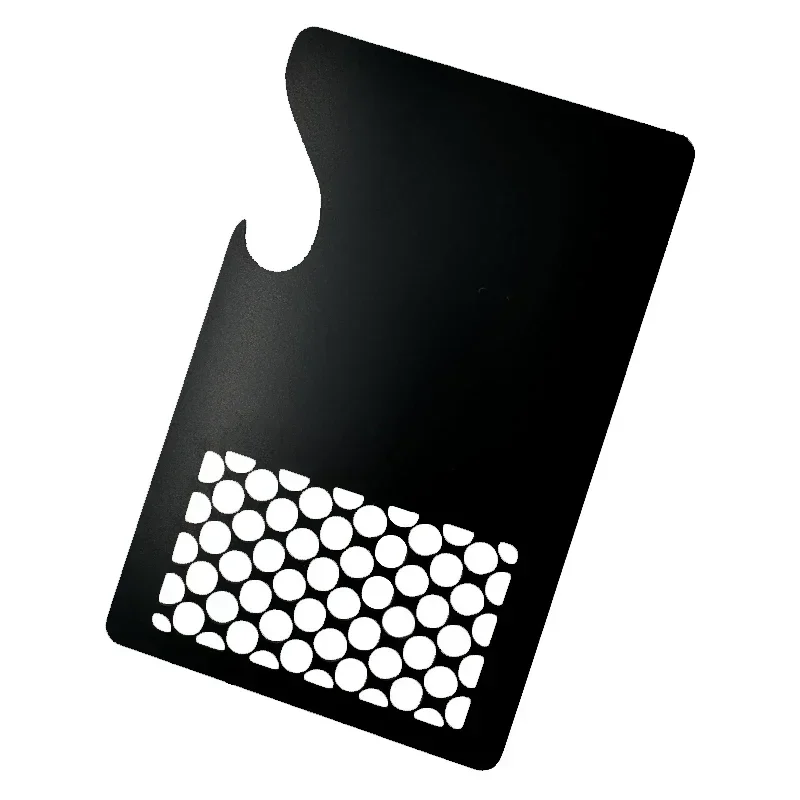 

Portable Manual Herb Metal Herb Grinder Card Stainless Steel 304 Metal Smoke Grinder Card