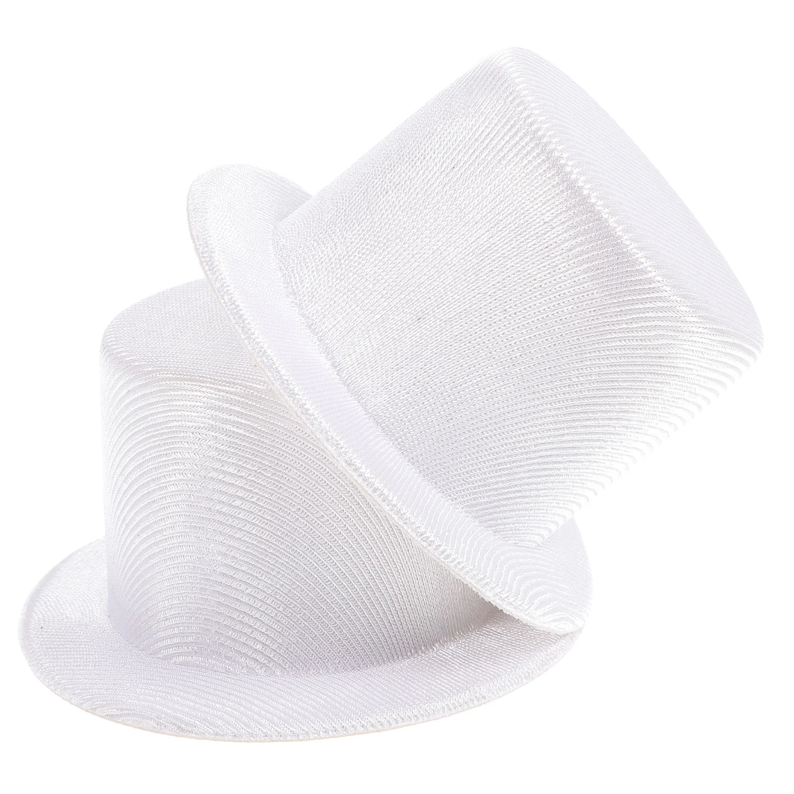 

2 Pcs Kids Cowboy Hat Mini Small Snowman Hats for Crafts Jacket Tiny Tops White