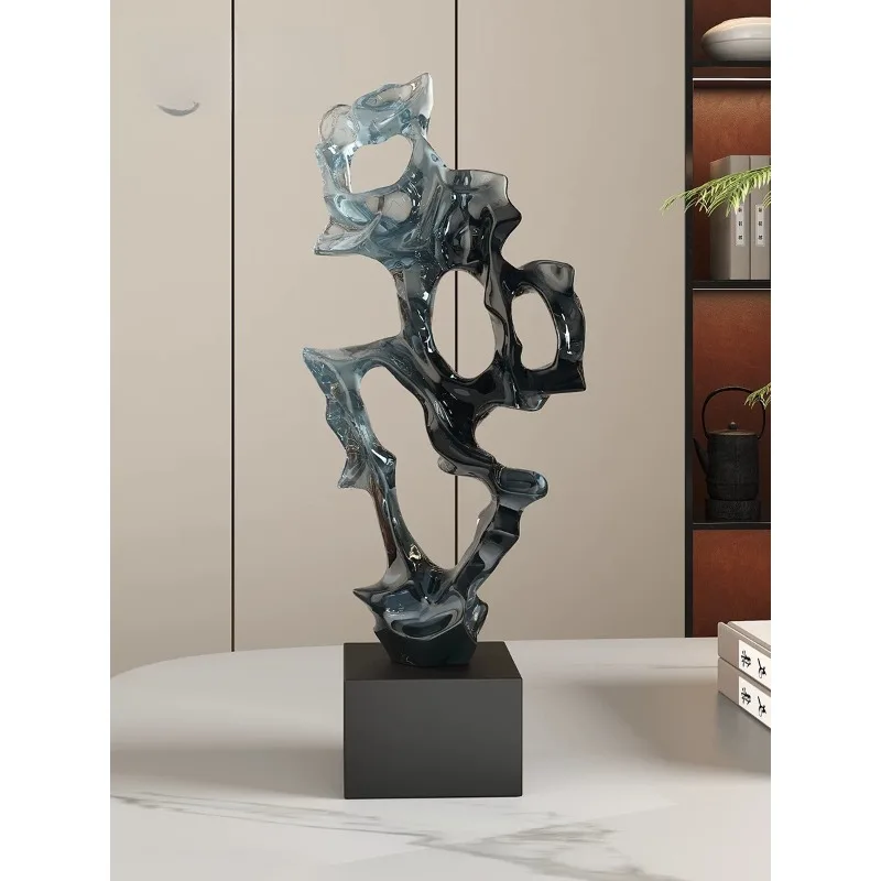 Stone to run Abstract handicrafts Sculpture ornaments Living room entrance wine cabinet decorations