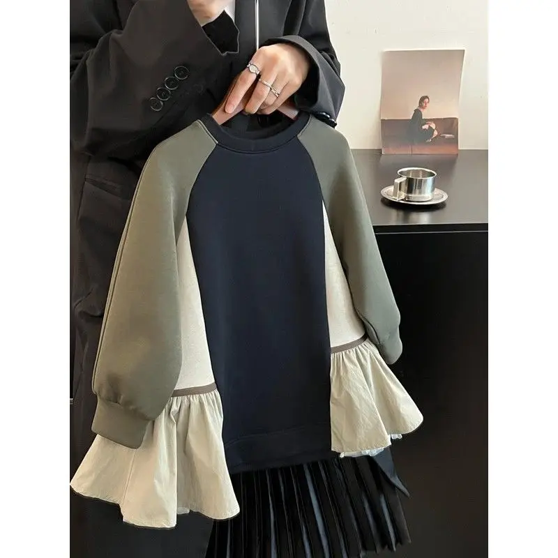 فساتين ربيعية كورية جديدة للأطفال والفتيات بتصميم أنيق، تتميز بغطاء للرأس بأكمام طويلة ومحبوب الألوان