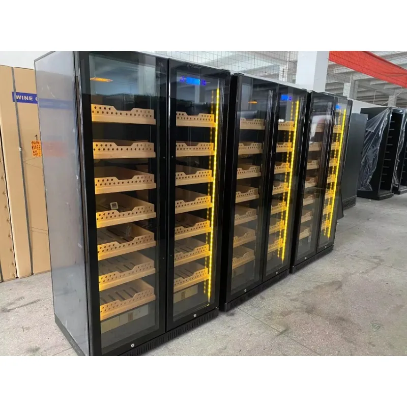 Large Compressor Cigar Humidor Cooler Cigar Display Cabinet