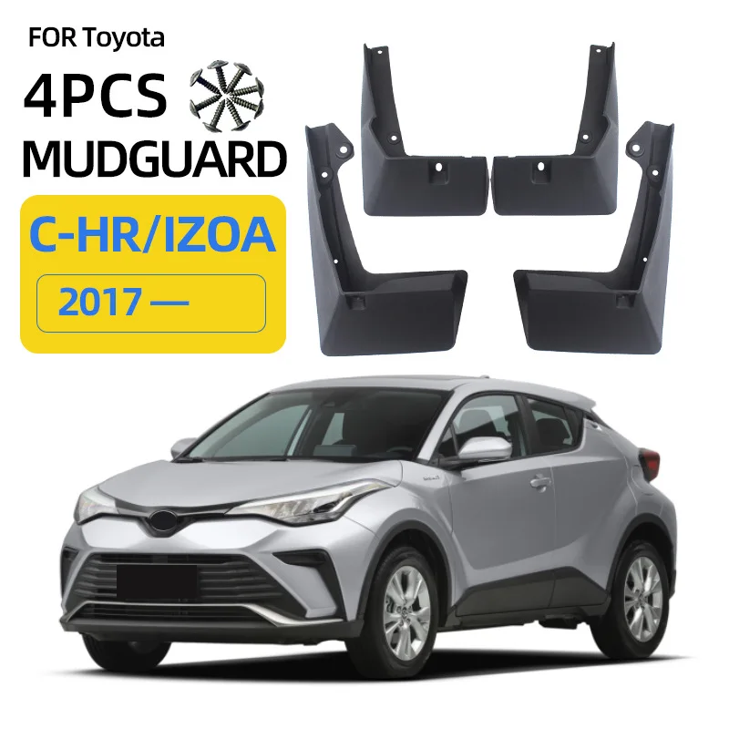 

For 17-24 Toyota IZOACHR Carmudguard C-HR Mudguards Fender Mudflaps Front Rear Flares Splash Guards Cover Car Accessorie