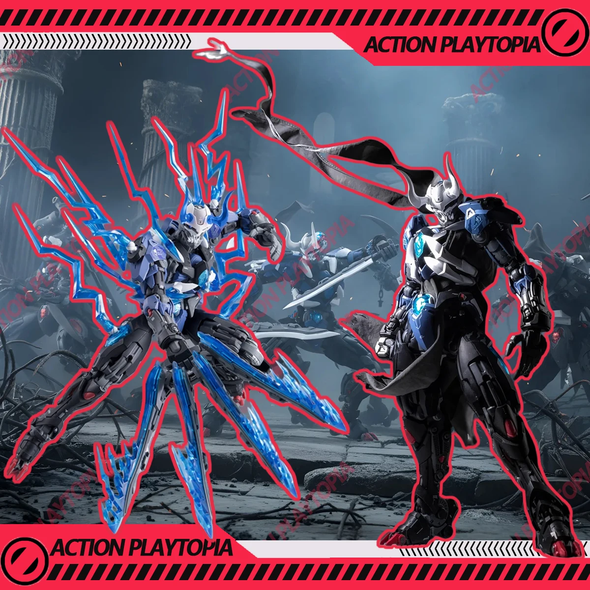 

HEMOXIAN Lone Shadow Skeleton Ninja 1/10 Mecha Assembly Action Figure Model Kit Action Figure Lone Shadow Figurine Collect Toys