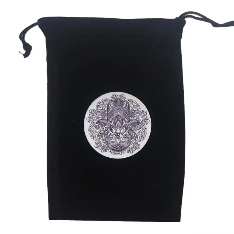31BE Mini Jewelry Dices Card Gift Bag Drawstring Pouches Divinations Tarot Bag Flannelette Game Oracles Cards Stored Bag