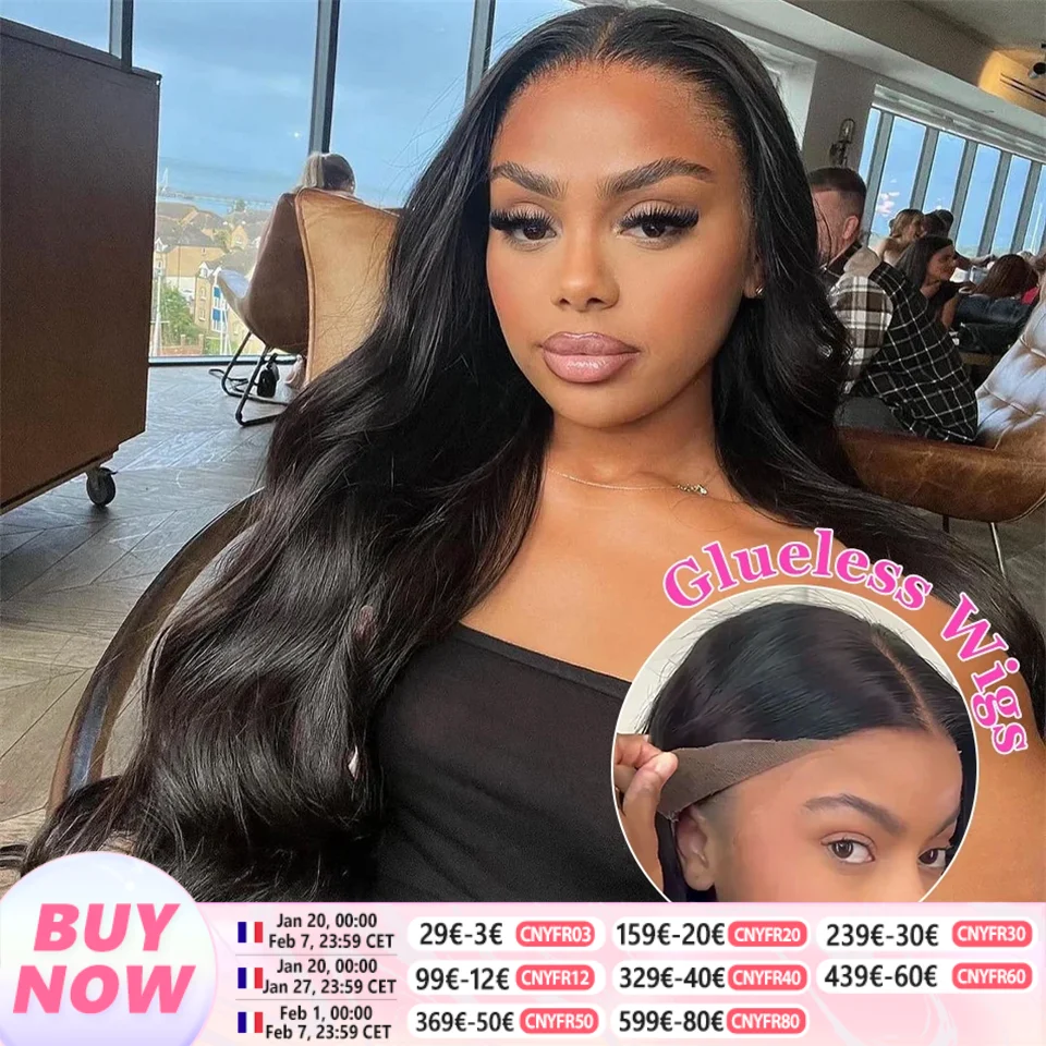 Body Wave Wear And Go Glueless Wigs Human Hair 100% Pre Plucked For Women Pre Cut 5x5 Hd Lace Closure Wigs On Sale Ready To Wear