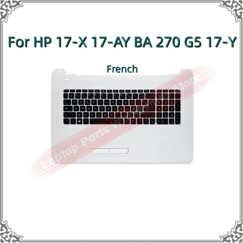 Imagem -03 - Caixa Original do Teclado do fr ru Ser Nau para hp 17-x 17-ay ba 270 g5 17-y com Eixo da Tela do Luminoso do Escudo c com Teclado