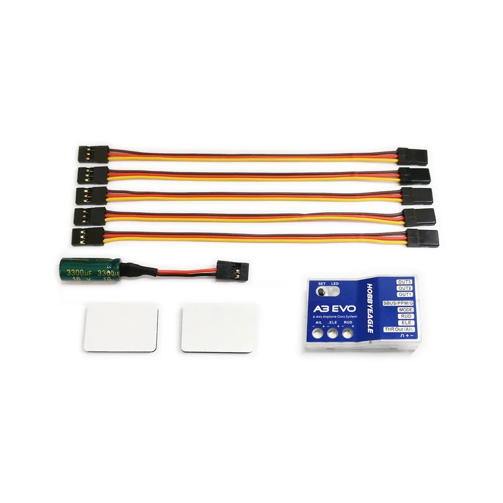 Hobbyeagle A3 EVO 6-axis Gyro & Stabilization Balancer Flight Controller Support PPM Receiver For Flying Wing Aircraft RC Plane