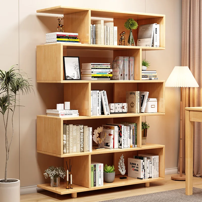 Creative Living Room Bookself Rattan Closet Modern Mainstay Bookself Simple Wooden Jewelry Retro Schrank Cajoneras Furniture