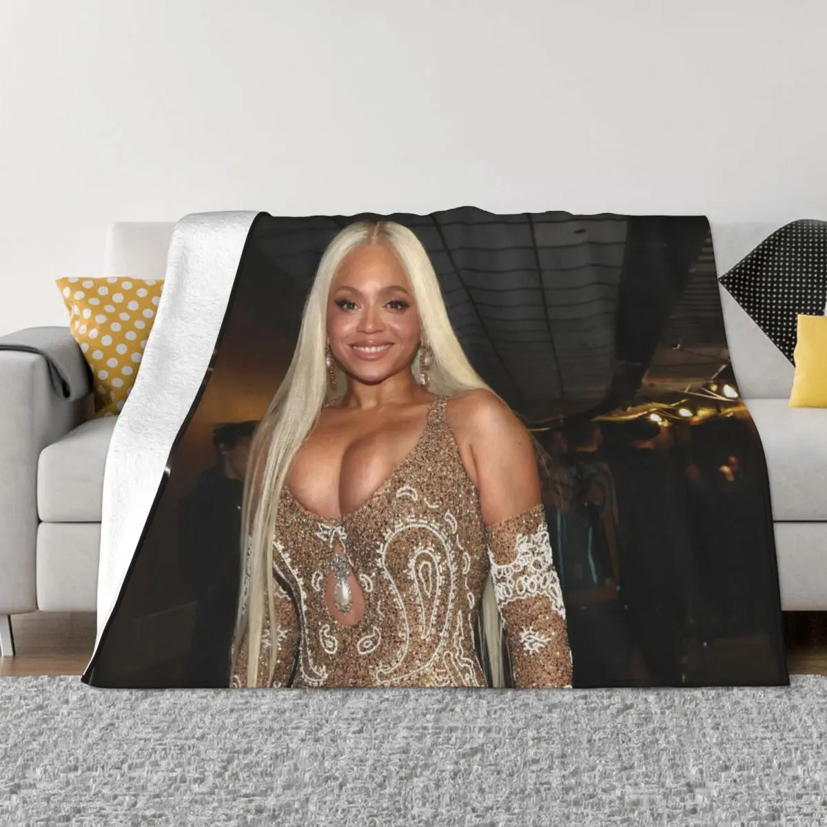 

Beyonce 000397 Blanket Bed Blanket birthday gift Couple Blankets Winter Warm Blanket Throw Blanket