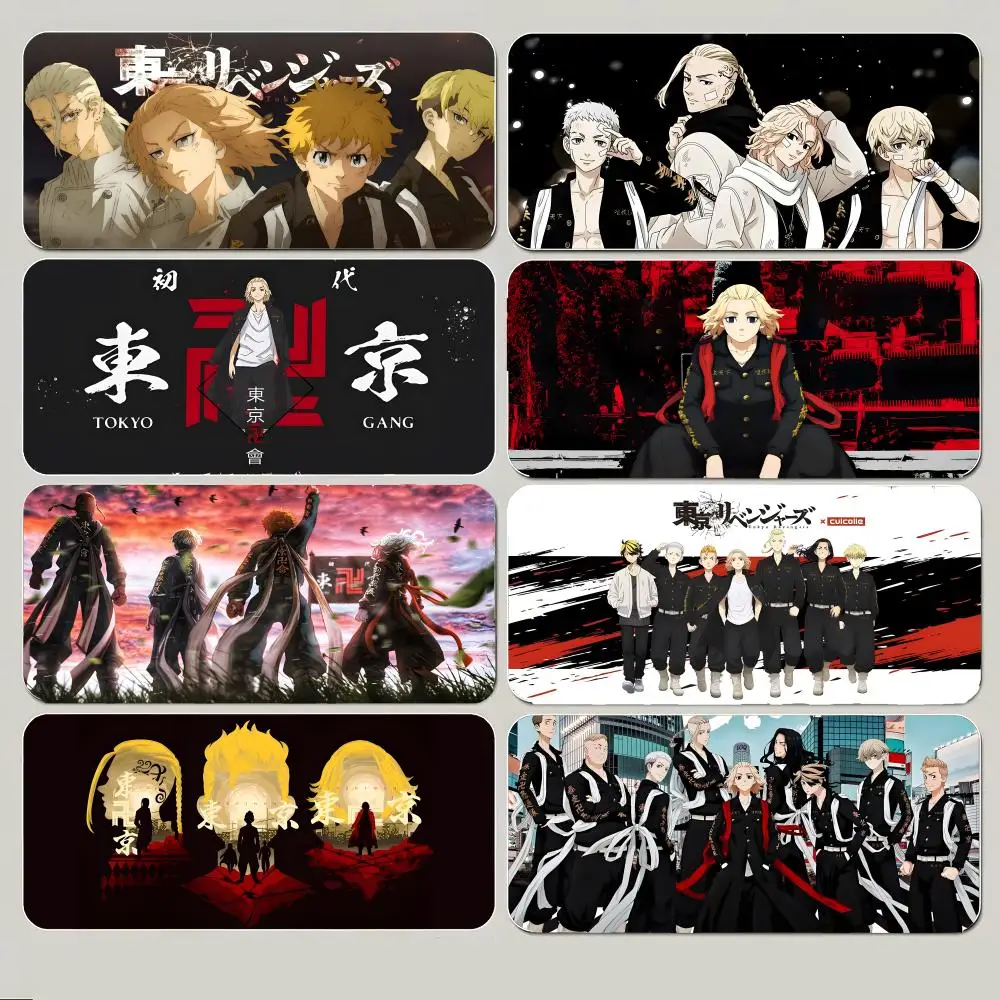 gang manga T-Tokyo Revengers Mouse Pad Large Gaming Mousepad with Thick Stitched Edge Non-Slip Desk Mat