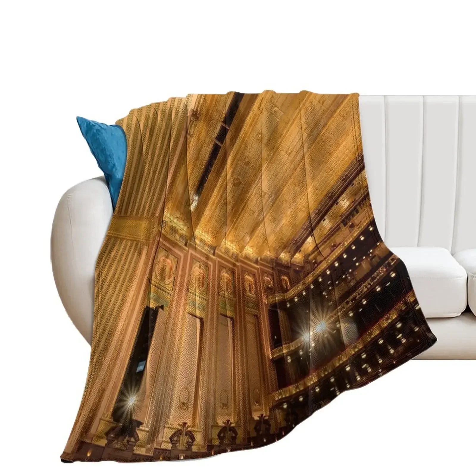 

Lyric Opera House - Chicago Throw Blanket Tourist Vintage Blankets
