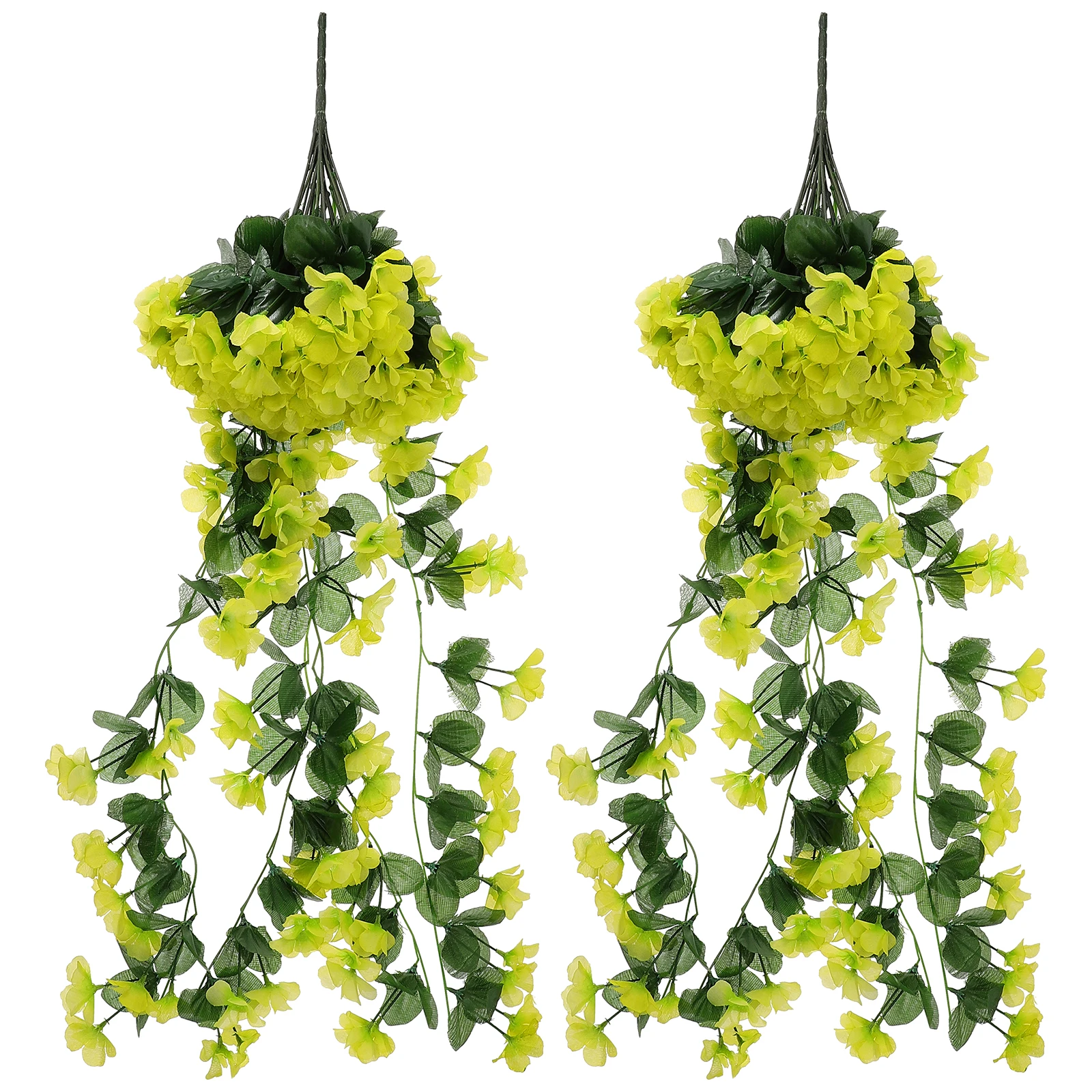 

2Pcs Simulation Home Decoration Fake Flowers Fake Flower Wall Decor Hanging Faux FlowerWall Hanging Flower