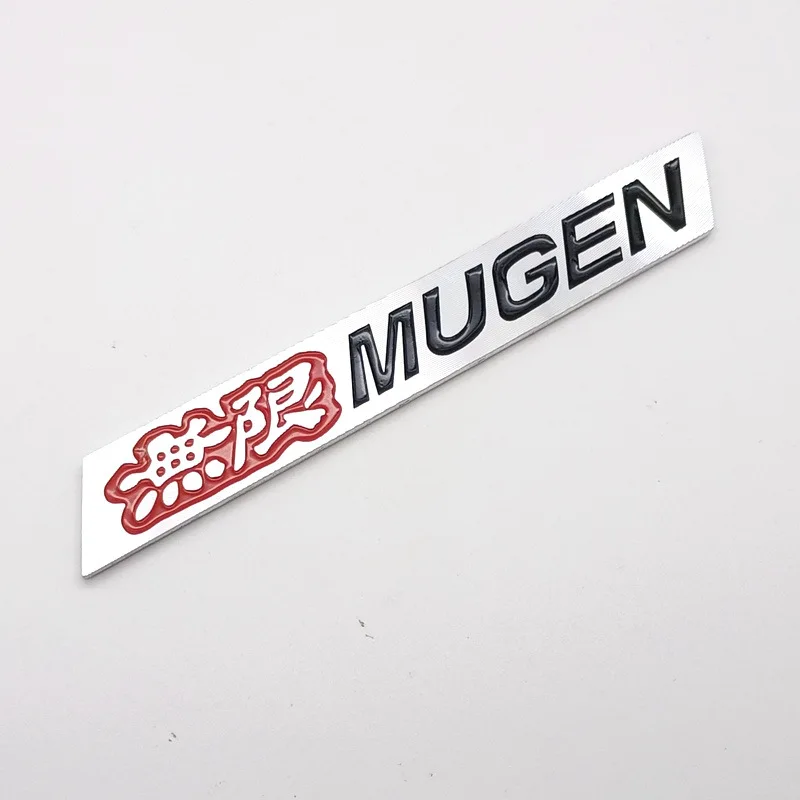New Refit 3D Metal Car Fender Trunk Nameplate Mugen Emblem Badge For Honda Civic Accord CRV Fit Jazz Mugen Sticker Accessories