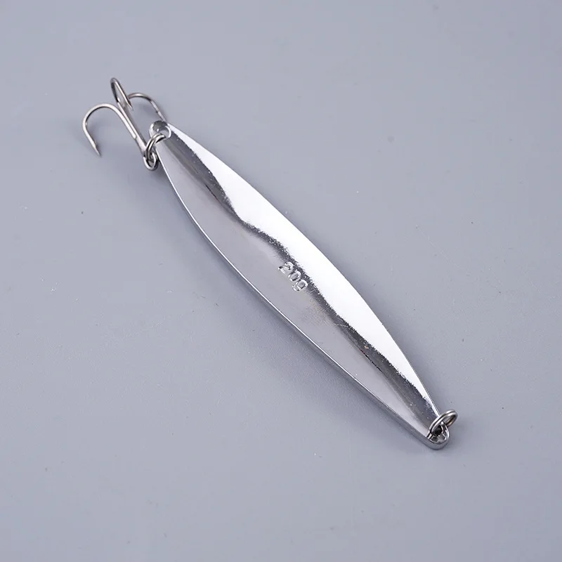 Angellöffelköder, 10 g, 20 g, Weitwurf, Jig, Salix-Form, Löffel, Kunstköder, harter Köder, Bogen-Jigbait, Lot, 2 Stück, Ausverkauf – Detail 4