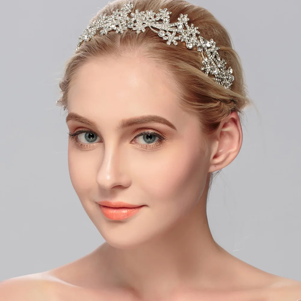 

1pc Vintage Hair Hoop Rhinestone Headpiece Women Hair Decoration Stylish Headband For Wedding Party Banquet Daily Wear