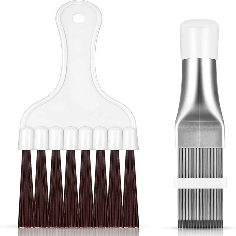 مشط زعانف مكثف مكيف الهواء، فرشاة تنظيف الزعانف، منظف زعانف مكيف الهواء، فرشاة تنظيف لفائف الثلاجة، تنظيف