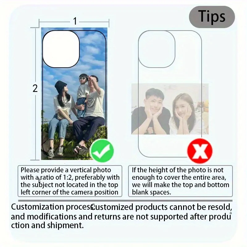 For iPhone 17 16 16e 15 14 13 12 11 Pro Max Mini SE 2020 2022 XS XR 6 7 8 Plus Air DIY Couple Photo Custom Shockproof TPU Case view 6