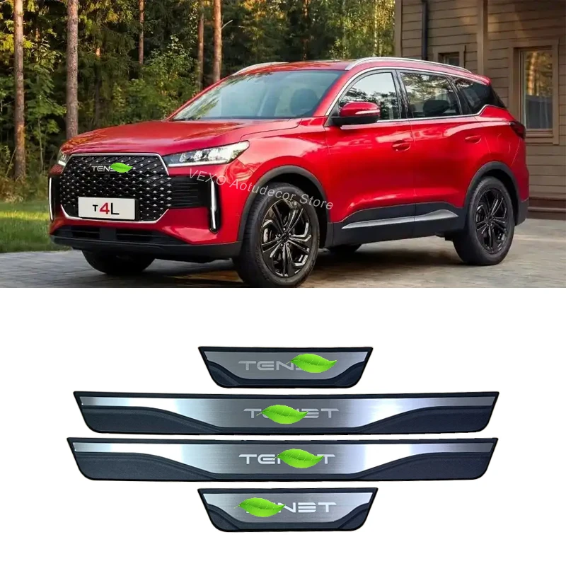 

For TENET T4 T7 T8 Electric Car Door Sill Threshold Protector Anti Scratch Guard Strip Pedal Sticker Cover Trims Accessories