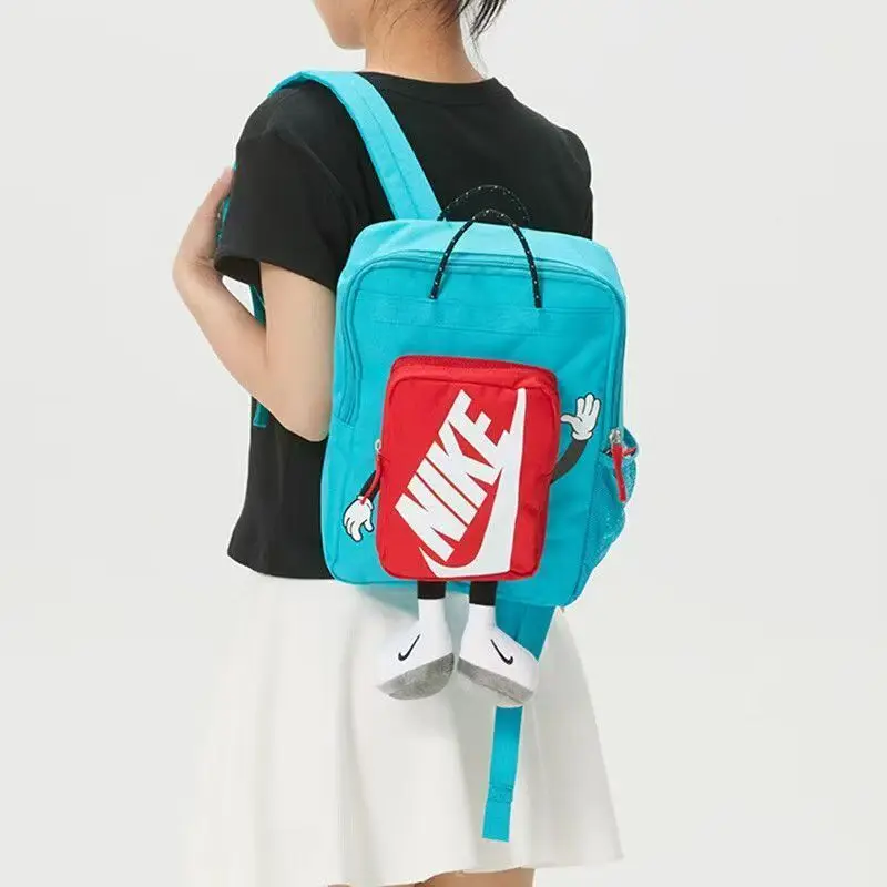 y-nk-boxy-bkpk-children's-backpack-with-brand-logo-boxy-cartoon-design-comfortable-fabric-cactus-green-cute-hm9973-345