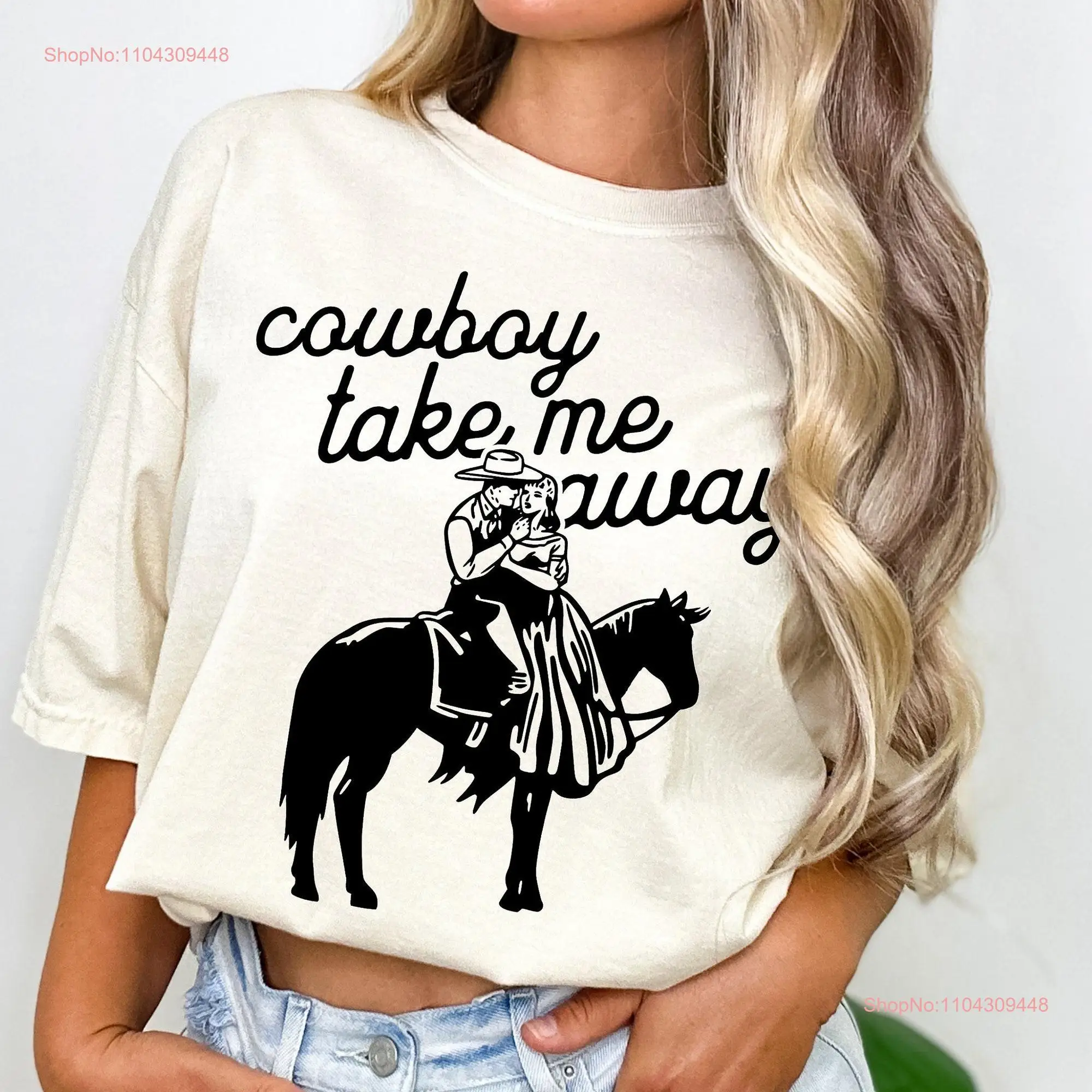 Cowboy Take Me Away T Shirt 90s Country Music ConcerT Dixie Chicks The Cowgirl Bach long or short sleeves