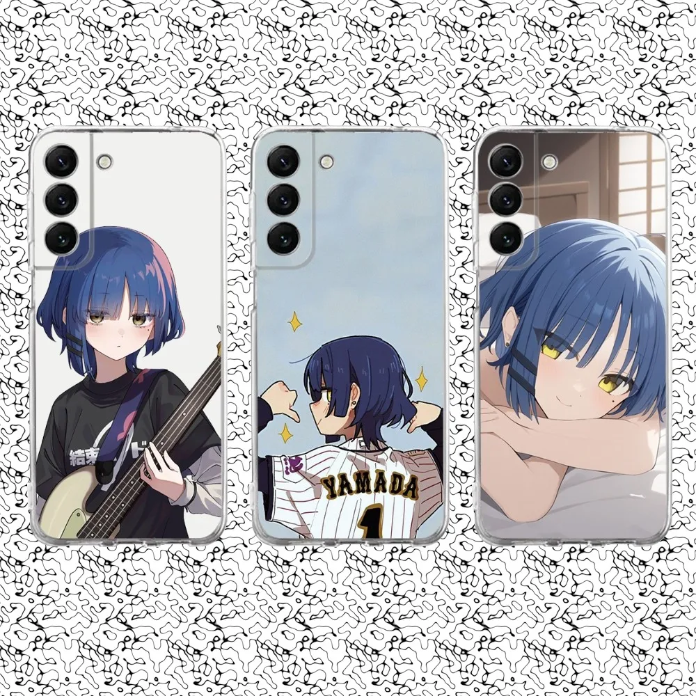 Ryo Yamada B-Bocchi the R-Rock Phone Case For Samsung S30,23,21,22,20,FE lite,S10,9,PIus Note20ultra Free shipping Transparent