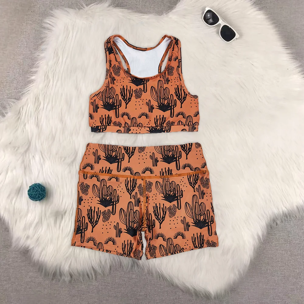

Baby Girls Cactus Brown Sleeveless Vest Crop Tops