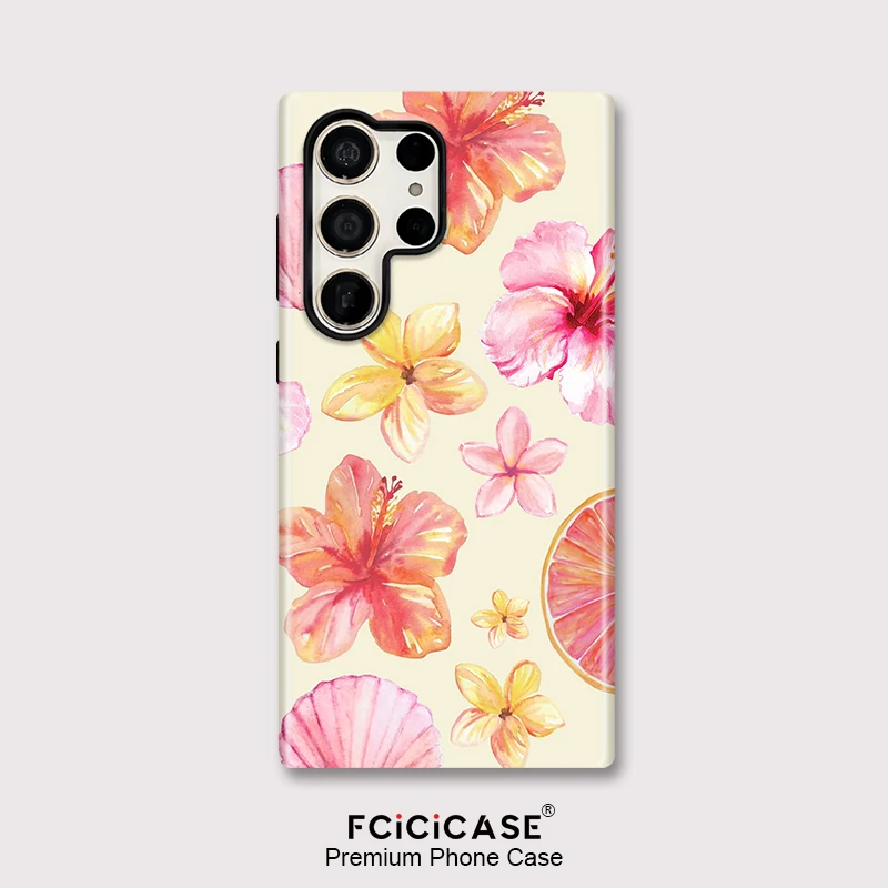 Fcicicase Painting Floral Phone Case For Samsung Galaxy S26 Ultra Edge S26 Plus S26+ Shockproof Matte Anti-knock Bumper Fundas