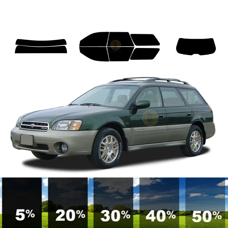 precut Removable Window Tint Film For Car 100% UVR 5%-35%VLT Heat Insulation Carbon ﻿For SUBARU OUTBACK 4 DR WAGON 2000-2004