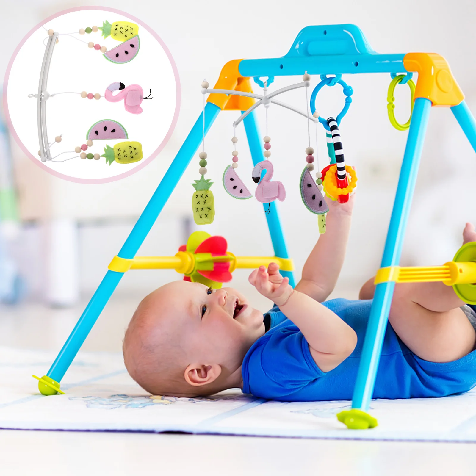 ベビーベッドモバイル風鈴フェルト吊り下げペンダント保育園装飾ベビーベッド飾りベビーカーペンダント寝室天井アクセサリー