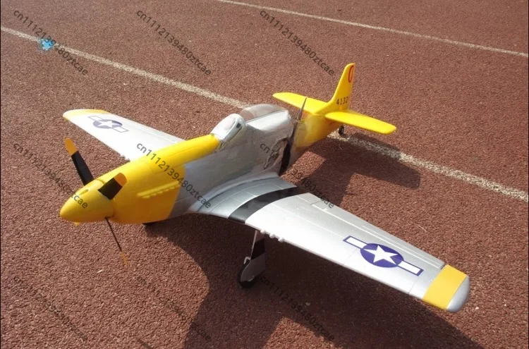 1200mm P-51D RC Warbird Plane, EPO Foam Fixed Wing, Pre-installed Electric Retractable Landing Gear & Functional Flaps