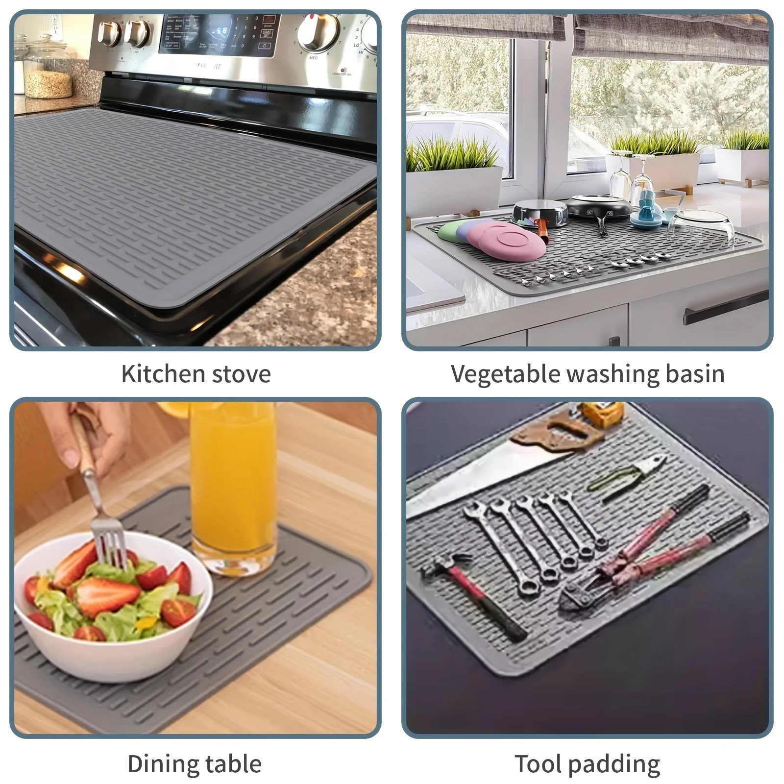 1pc, Premium Silicone Stove Top Protector Mat - Extreme Heat Resistant, Safeguards Ceramic Stove Top and Glass Cooktop, Perfect 