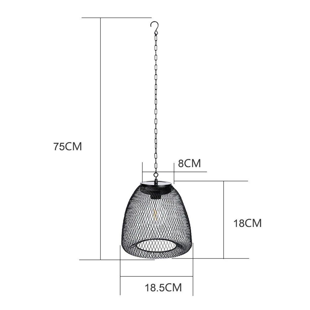 Led lampa słoneczna zewnętrzna słoneczna wisząca latarnia Retro słoneczna żelazna latarnia artystyczna dekoracyjna lampa ścieżkowa w stylu vintage