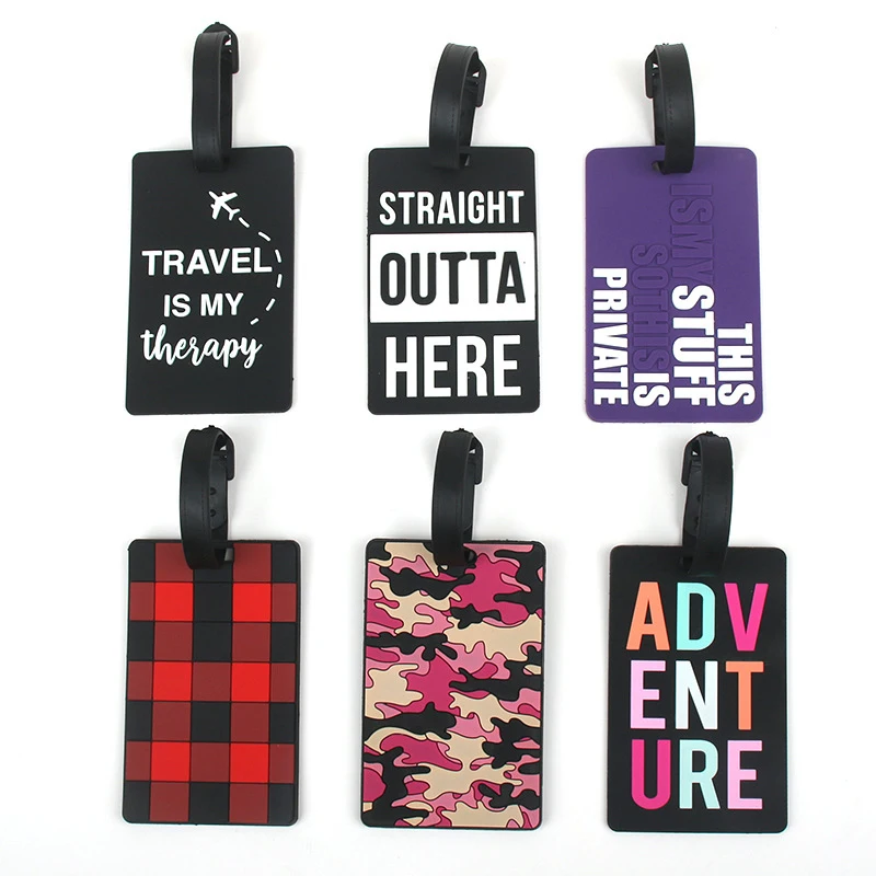 Portable Luggage Tags Suitcase ID Addres Holder Name Holder Baggage Tag PVC Label Travel Accessories Anti Lost Boarding Pass