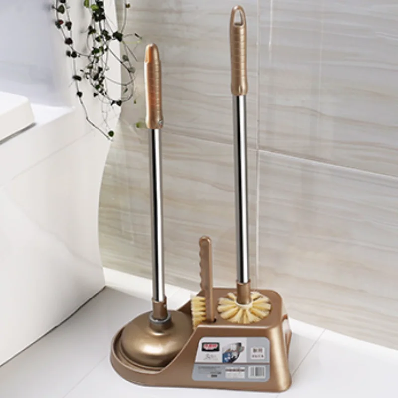 Luxury Toilet Brush Bathroom Tray Mold Plunger Sets Restroom Magic Brush Toilet Holder Cleaning Brosses Home Furniture