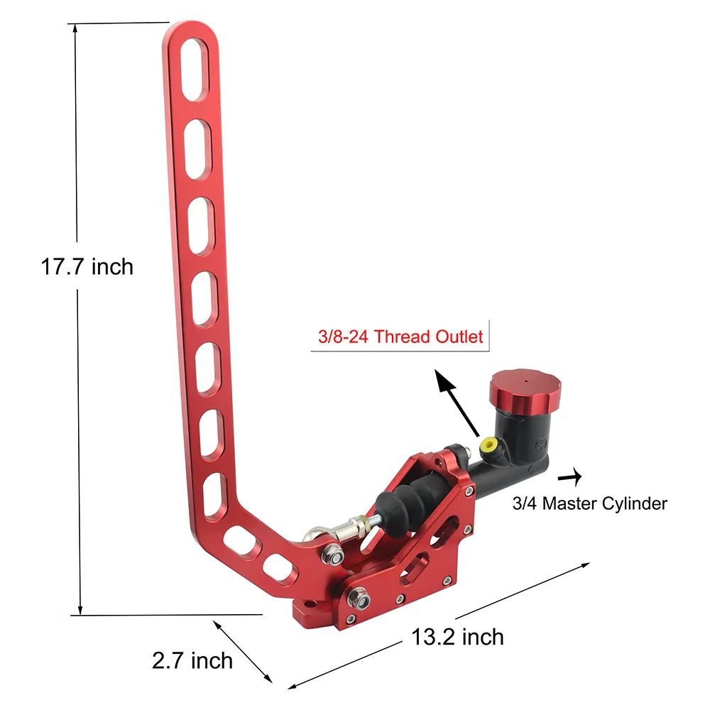 Car Modification New Universal Long-handle Drift Brake Curved Handbrake Symphony Racing Drift Hydraulic Handbrake Colorful