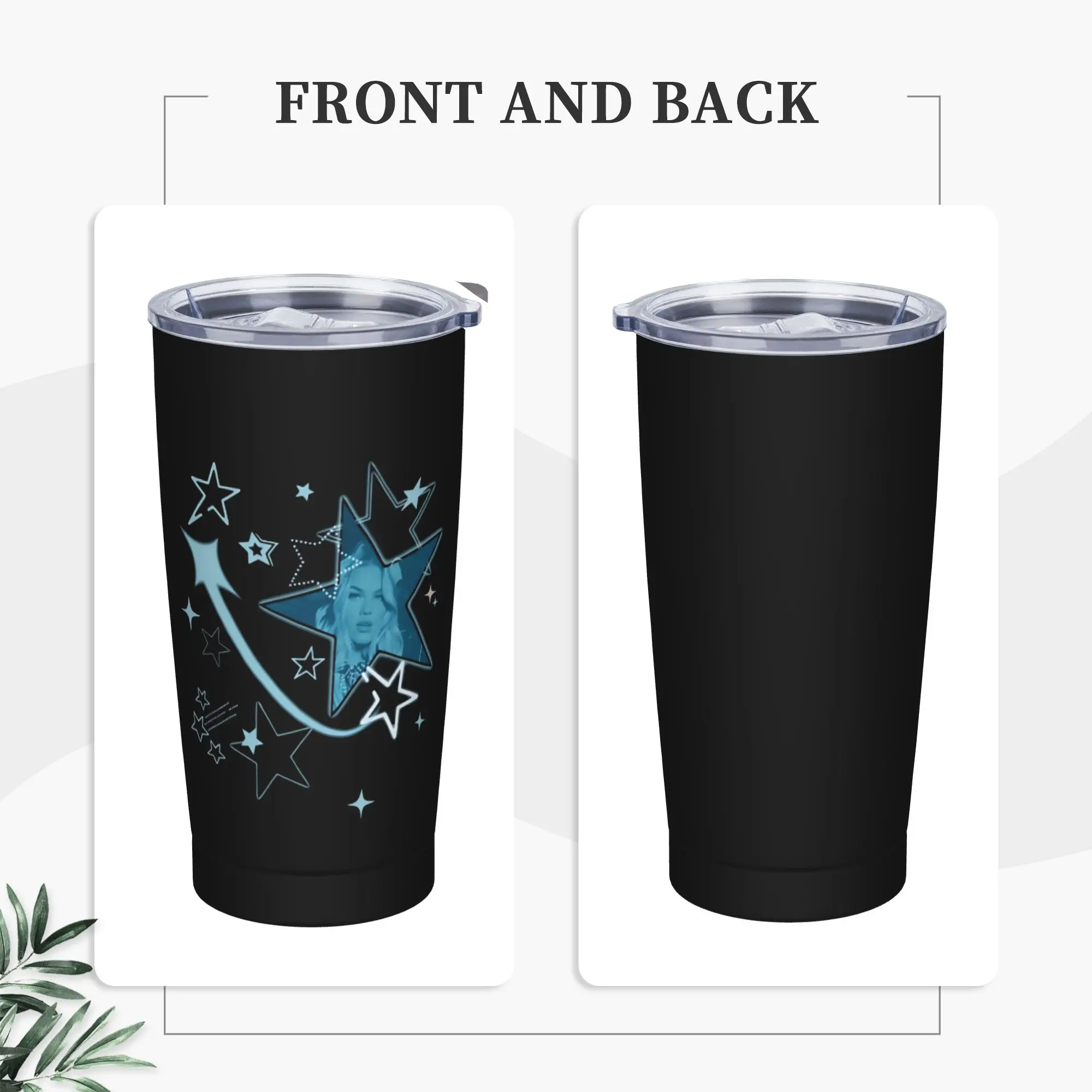 F-Freya Skye Singer Tumbler Vacuum Insulated  Coffee Cups Stainless Steel School Mug Hot Cold Drink