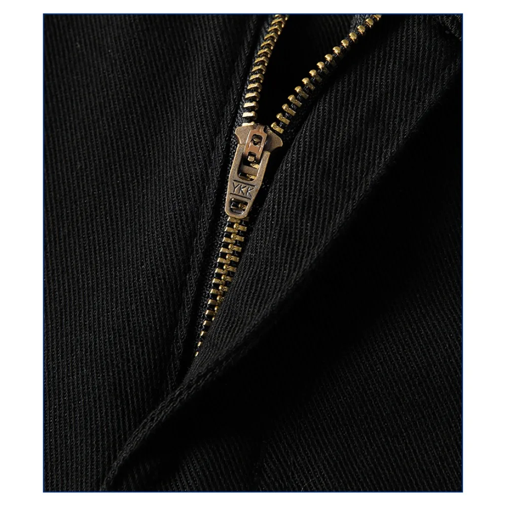 ใหม่กางเกงยีนส์ระดับไฮเอนด์สีดําบริสุทธิ์บางบางยืดหยุ่นอเนกประสงค์กางเกงขาตรงขนาดเล็ก