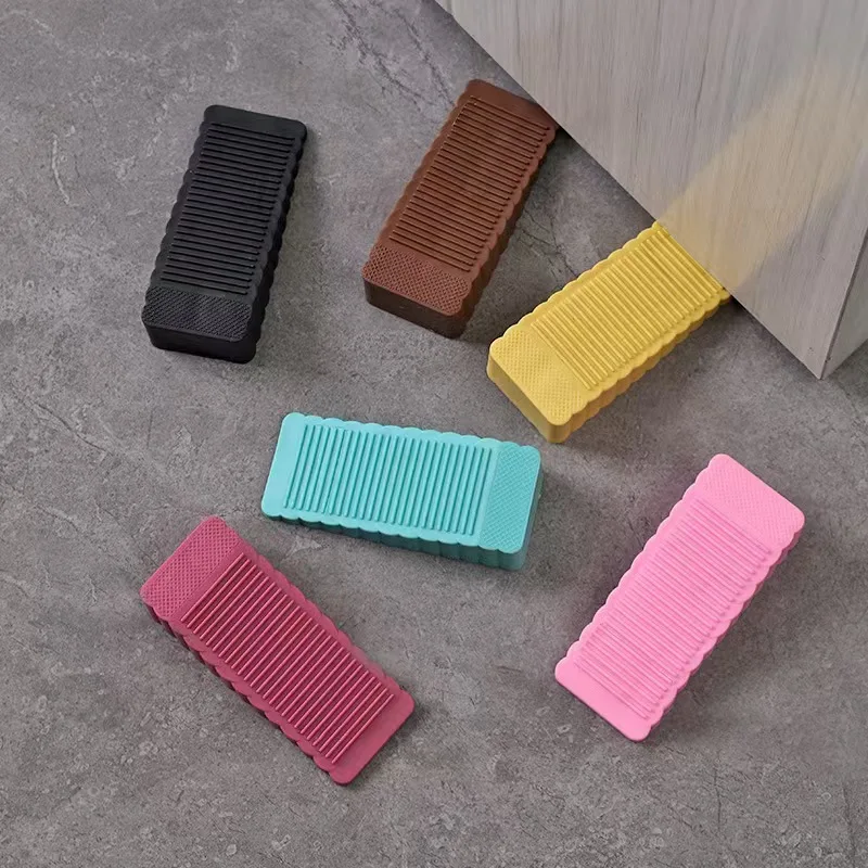 

Safety Silicone Door Stop Block Wedge Stop Door Stopper Home Offices Door Rear Retainer Impact Stopper Rubber Stops No Drill