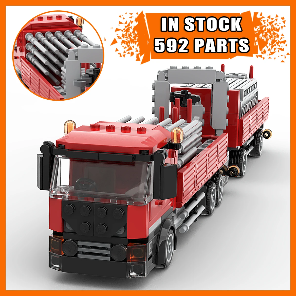 

NEW MOC Conveyor Truck Building Blocks Set, DIY Assembly Transport Vehicle Model Kit, Creative Construction Birthday Gift Toy