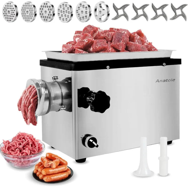 

Electric Meat Grinder Stainless Steel Meat Grinder Bone Chopper Commercial Heavy Duty Sausage Stuffing Machine