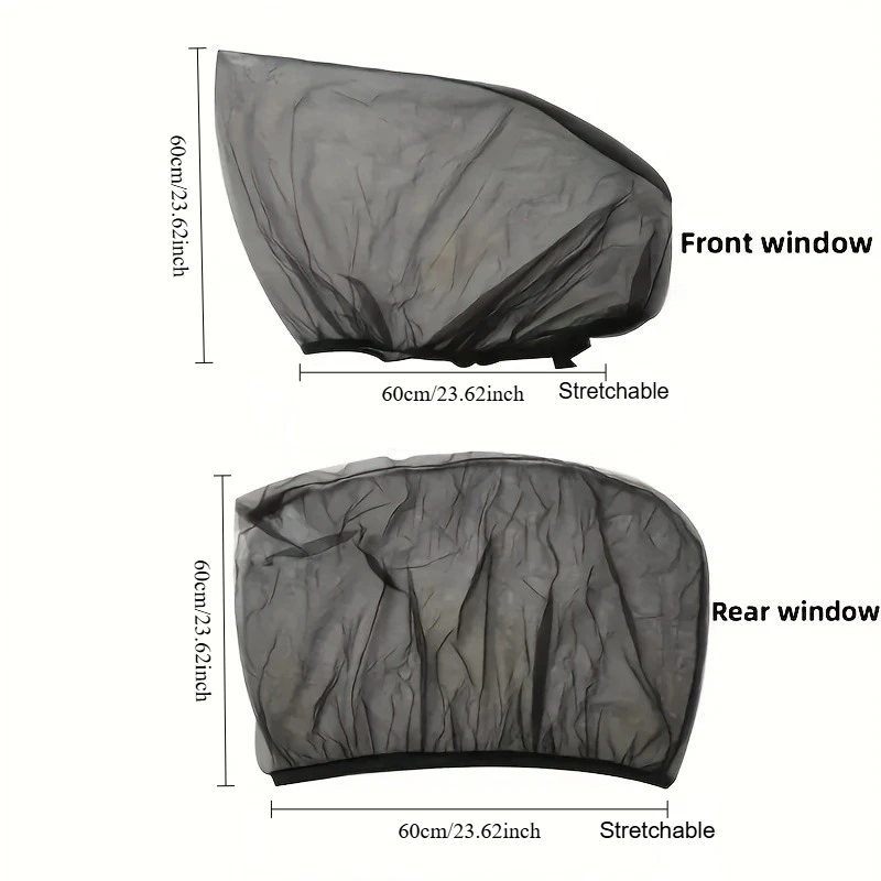 ستارة السيارة، شبكة ناموسية مضادة للبعوض في الصيف، حماية من الشمس، تهوية عازلة للحرارة #6