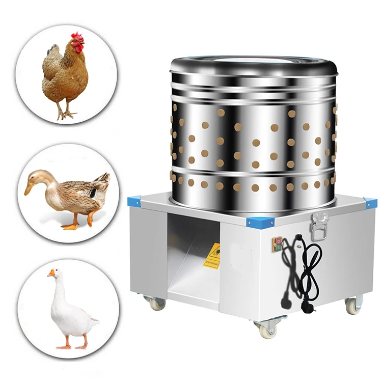 

Popular 60Cm Barrel Commercial Chicken Poultry Plucker Machine With Wheels