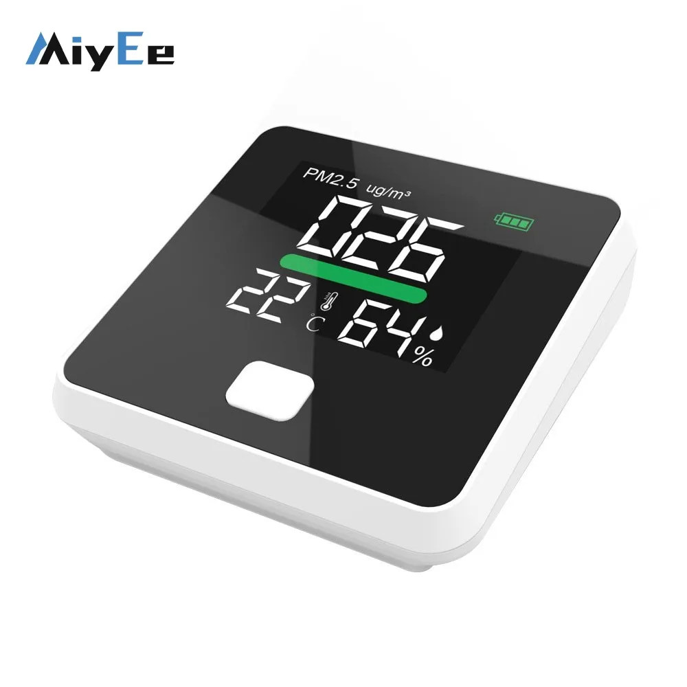 

DM103B /DM103B-WIFI 3-in-1 PM2.5 Monitor 0-999µg/m³ Home Air Quality Monitor for PM2.5 Temperature and Humidity